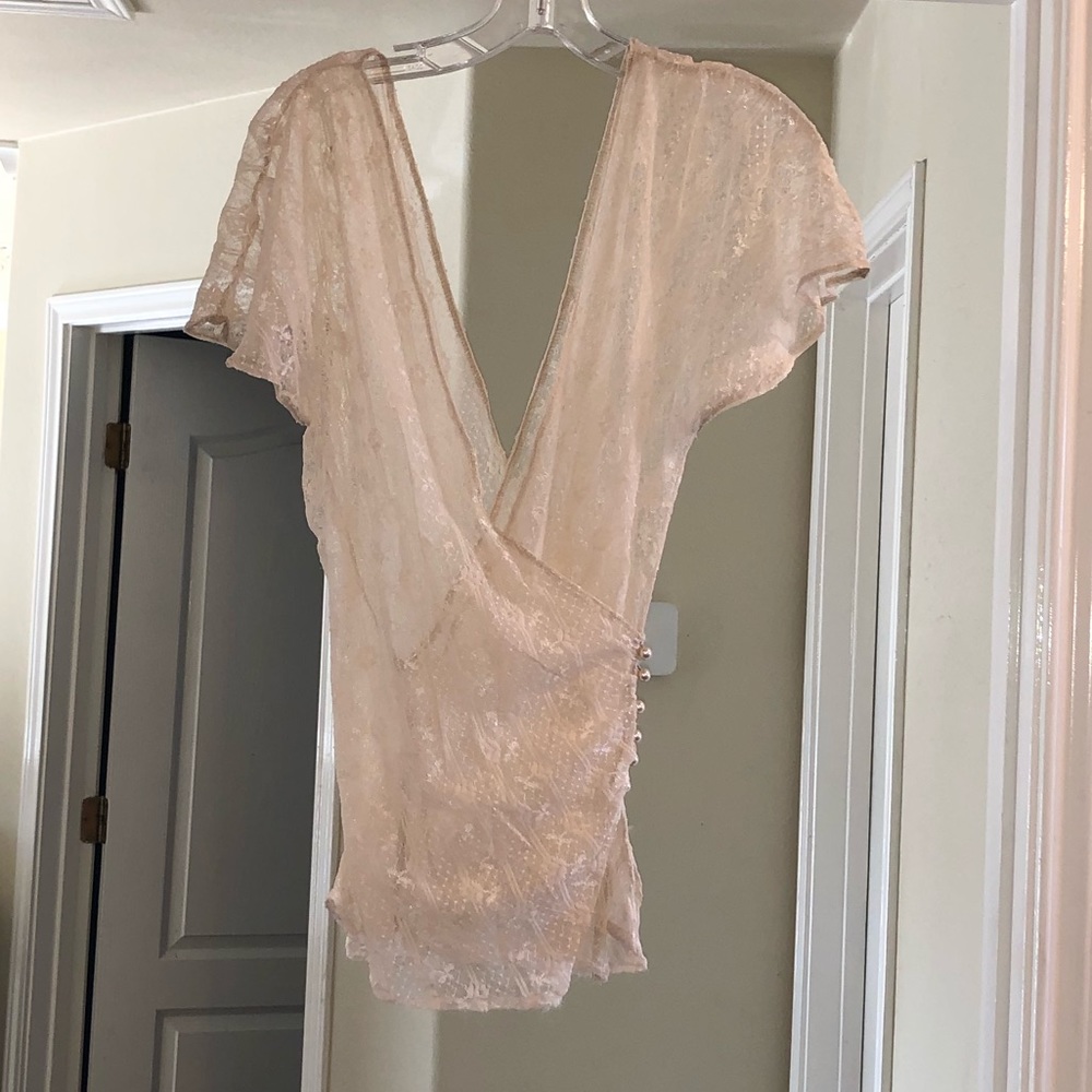 Mason lace top